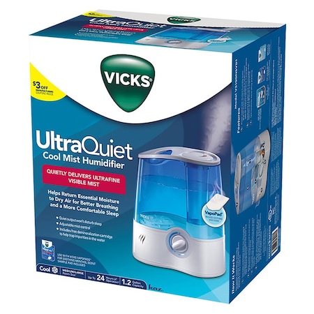 Vicks Vicks 1.5 gal 150 sq ft Manual Cool Mist Ultrasonic Humidifier V5100-VV1